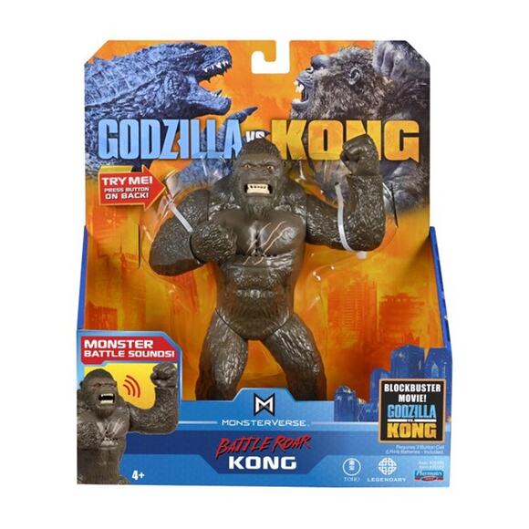 Godzilla Vs Kong Movie Battle Roar KONG Deluxe With Monster Sounds Playmates - Picture 1 of 6